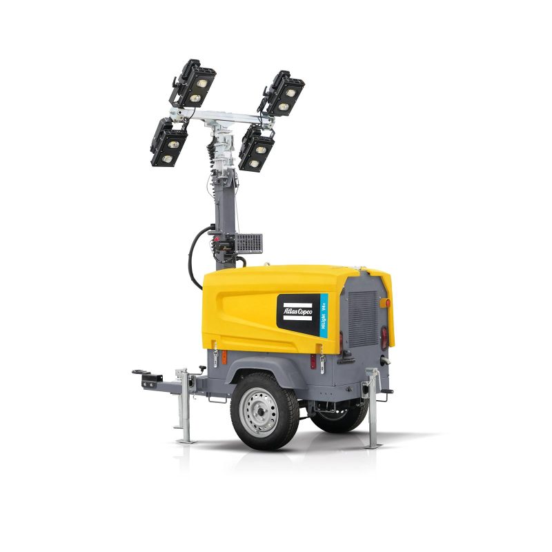 Torre Iluminacion Atlas Copco modelo Hilight V4 Motor Kohler potencia 6,7 HP  Peso 730 kg